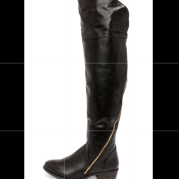 Shoes - Black Thigh High Boots